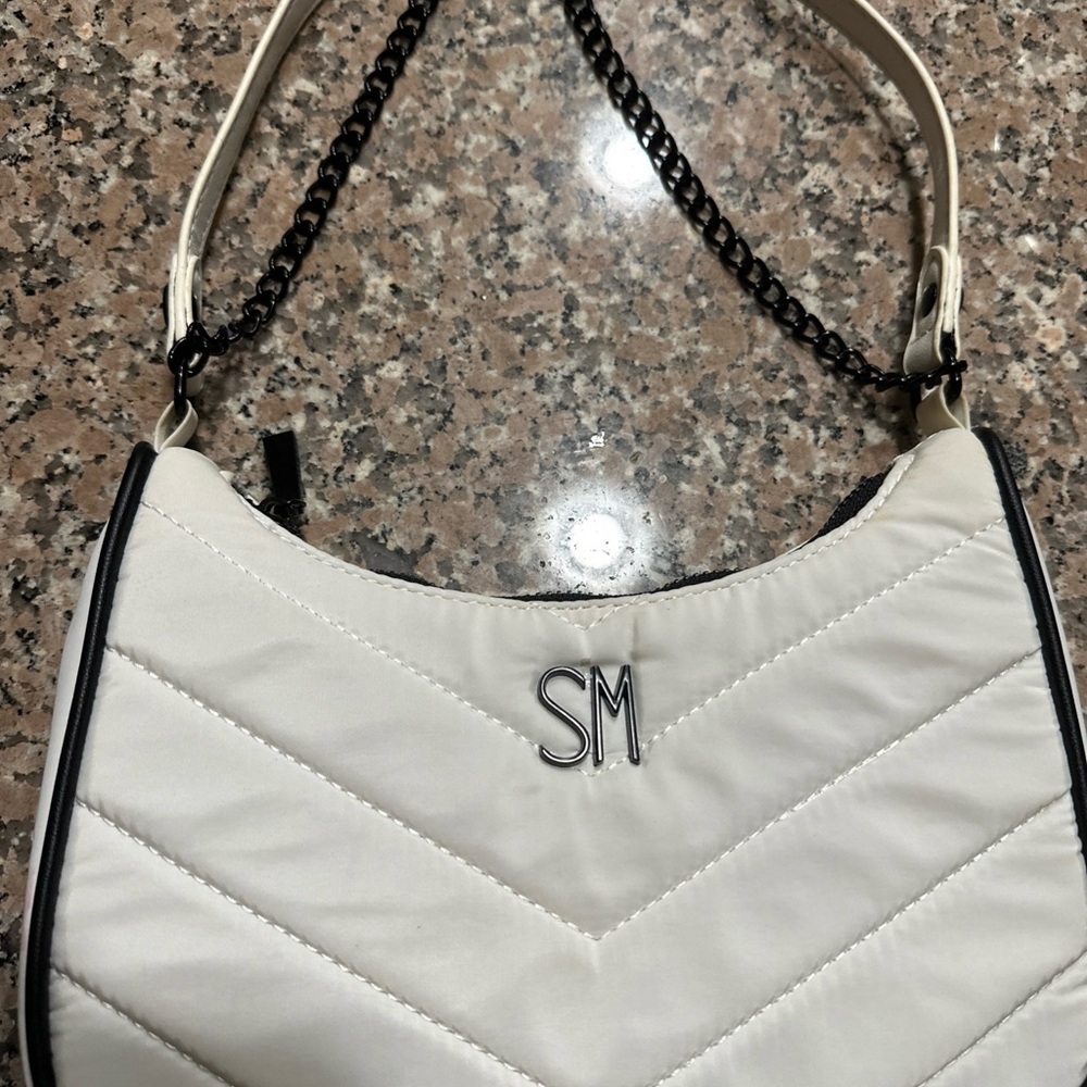 Steve Madden White Quilted Women's Bag - Picture 2 of 7